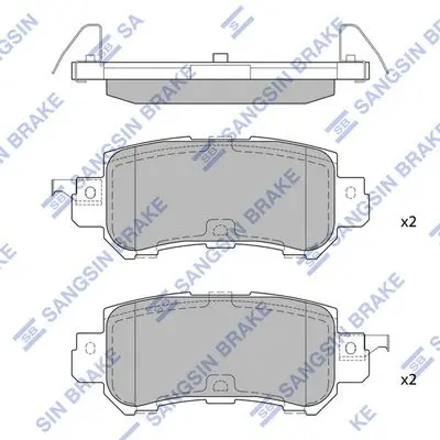 SP1672 SP1672 колодки дисковые