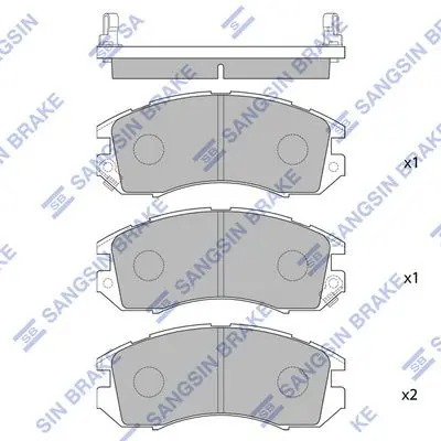 SP1120 HI-Q Колодки тормозные
