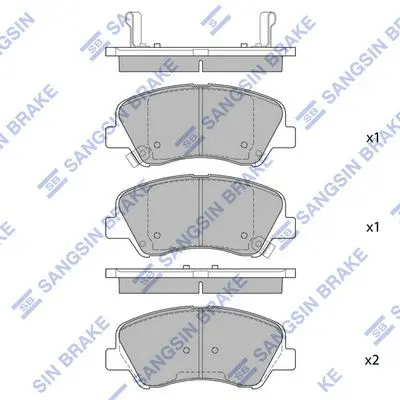 SP1399 Колодки тормозные HYUNDAI