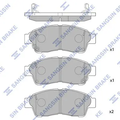 SP1110 HI-Q SP1110 колодки дисковые