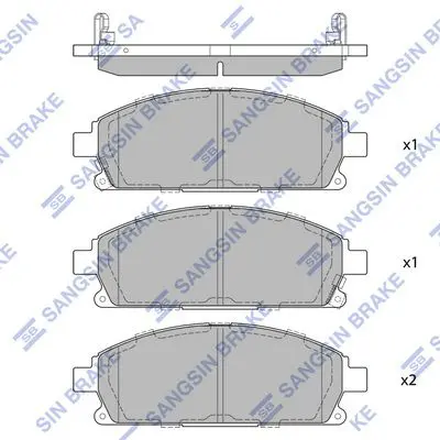 SP1365 HI-Q SP1365SNS колодки дисковые
