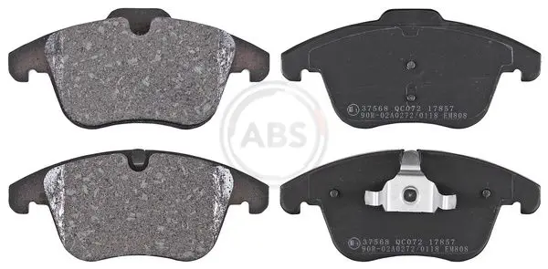 A.B.S. 37568 BREMSBELAGSATZ, SCHEIBENBREMSE