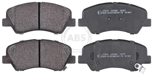 A.B.S. 37916 BREMSBELAGSATZ, SCHEIBENBREMSE
