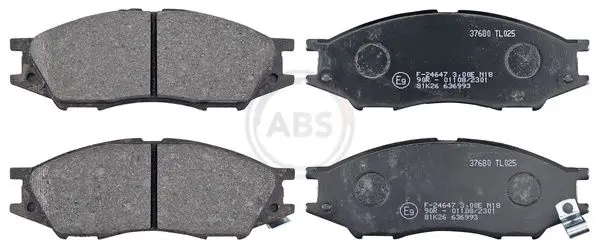 A.B.S. 37680 Комплект тормозных колодок дисковый тормоз