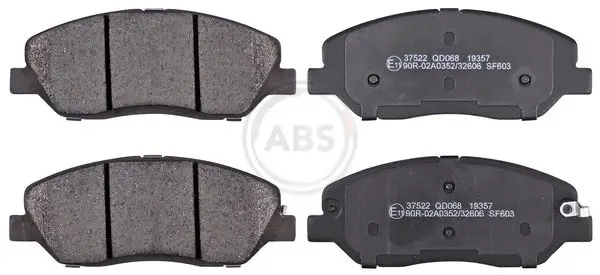 A.B.S. 37522 Колодки тормозные дисковые