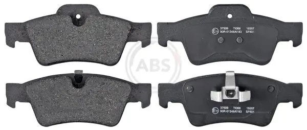 A.B.S. 37509 BREMSBELAGSATZ, SCHEIBENBREMSE