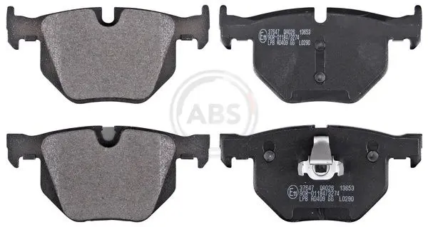 A.B.S. 37647 BREMSBELAGSATZ, SCHEIBENBREMSE