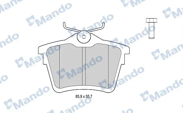 MBF015204 Колодки тормозные PEUGEOT