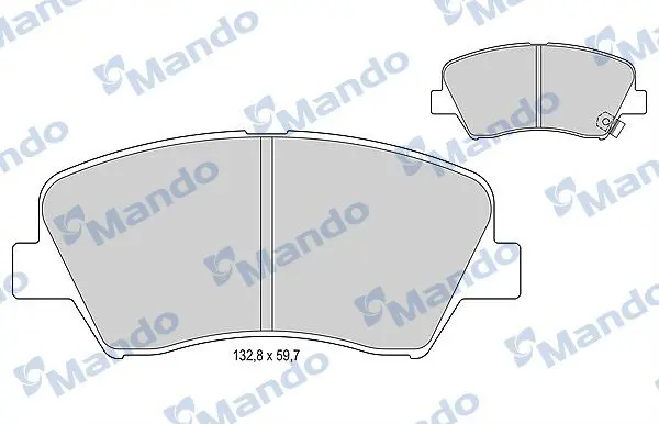MBF015343 Колодки тормозные дисковые