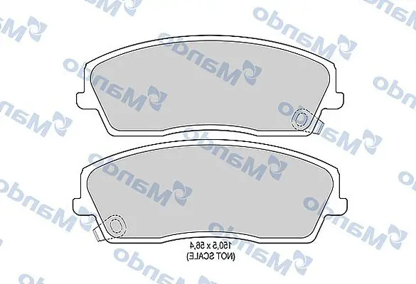 MBF015447 Колодки тормозные дисковые