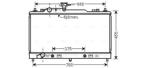 MZ2223 Радиатор системы охлаждения