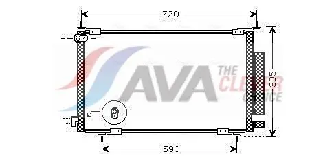 Ava HD5201D Радиатор кондиционера с