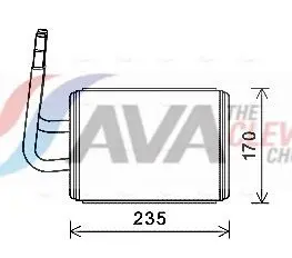 MZA6268 Радиатор печки