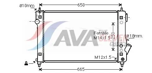 AVA DW2087 Теплообменник
