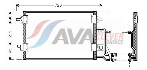 Ava AI5140 Радиатор кондиционера