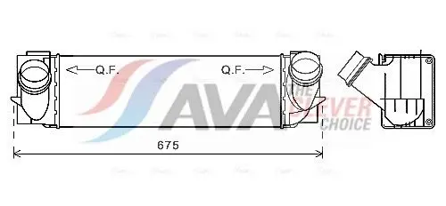 BW4457 Радиатор интеркулера