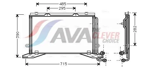 AVA MSA5268 Радиатор кондиционера