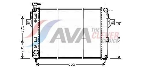 Ava JE2017 Радиатор системы охлаждения