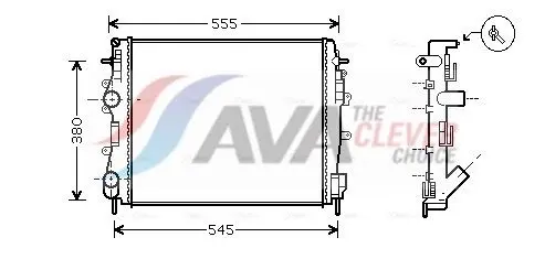 RTA2325 Радиатор системы охлаждения