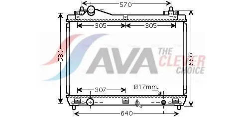 AVA SZ2100 Радиатор системы охлаждения