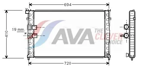AVA PEA2177 Радиатор