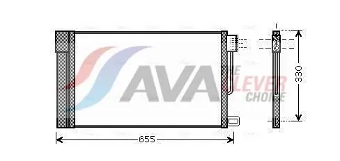 Ava FTA5314D Радиатор кондиционера с