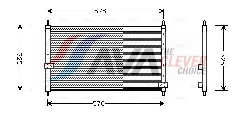 Ava HD5062 Радиатор кондиционера