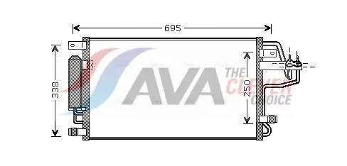 Ava HY5156D Радиатор кондиционера с