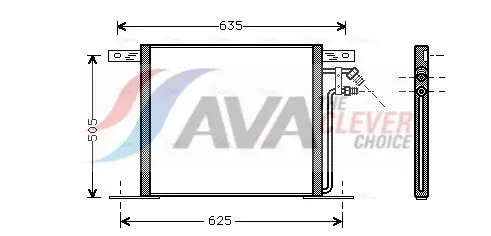 Ava MS5220 Радиатор кондиционера