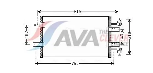 RTA5451 Радиатор кондиционера Nissan