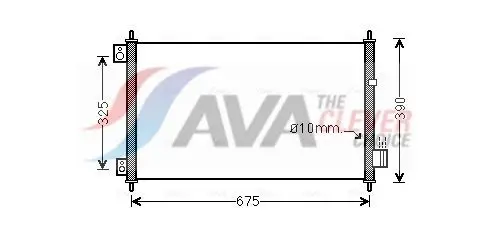 AVA HD5229 Радиатор кондиционера