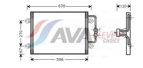 RTA5256 Радиатор кондиционера