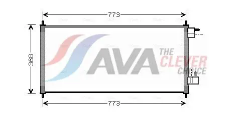AVA FDA5361 Радиатор кондиционера