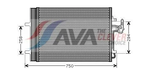FDA5427D Радиатор кондиционера с