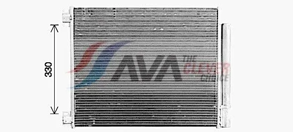 AVA RT5653D Радиатор кондиционера