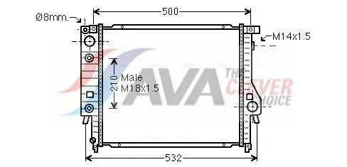 AVA BW2099 Теплообменник