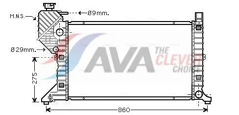 AVA MSA2300 Радиатор системы охлаждения