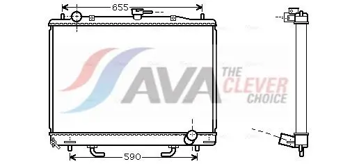 Ava MT2163 Радиатор системы охлаждения