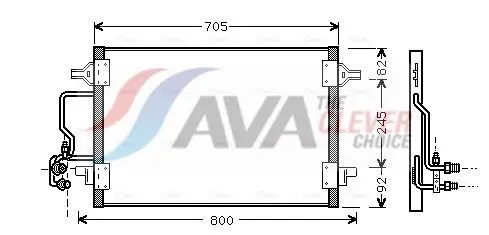 AVA AI5175 Радиатор кондиционера