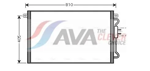 AVA CRA5075 Радиатор кондиционера