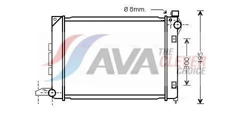 AU2164 радиатор охлаждения