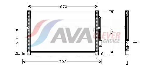 Ava FD5302 Радиатор кондиционера