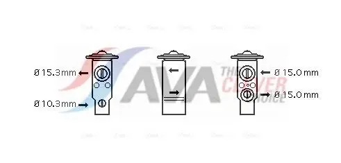 AVA TO1070 Клапан расширительный системы