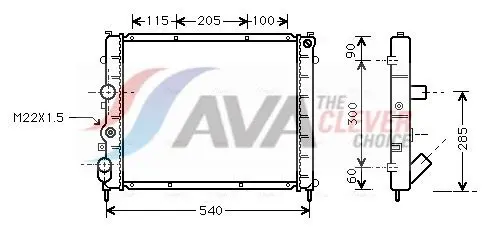 RTA2215 Радиатор системы охлаждения