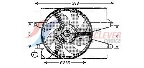 Ava FD7541 Вентилятор системы охлаждения