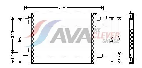 AVA MS5270 Радиатор кондиционера