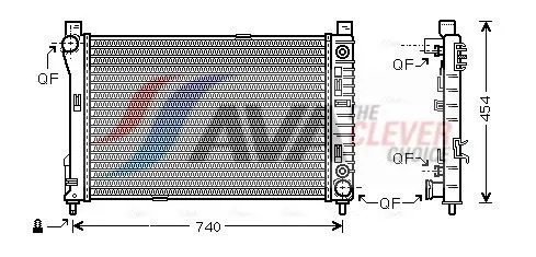 MSA2286 Радиатор системы охлаждения