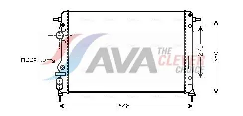 Ava RTA2241 Радиатор системы охлаждения