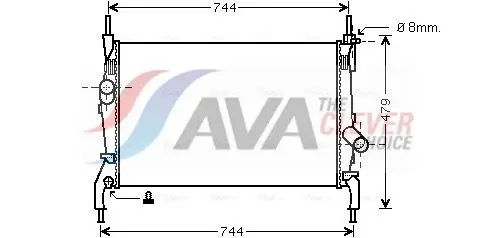 Ava FD2404 Радиатор системы охлаждения