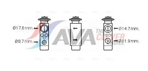 AVA CN1219 Expansion valve, air